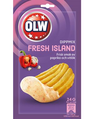 Fresh Island Dippmix 25 g - Frisk smak av paprika og hvitløk