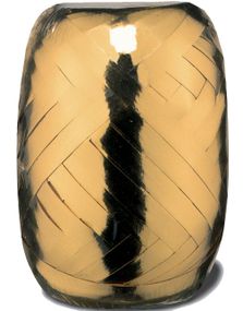 20 meter Guldfärgat Metallic Ballongsnöre / Presentband - 5 mm Bred