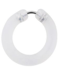 Silikon Clear Circle - Fejkpiercing