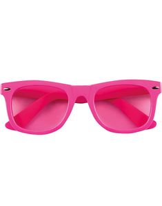 Neon Rosa Wayfarer Solglasögon med Rosa Glas