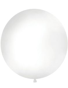 VIT Pastellfärgad Rund JUMBO Ballong 1 meter