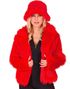 Rød Plysjakke til Dame