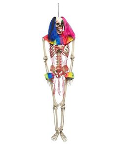 Hengende Klovne Skjelett - 160 cm Dekorasjon