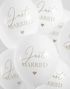 50 stk 30 cm Bryllupsballonger "Just Married"