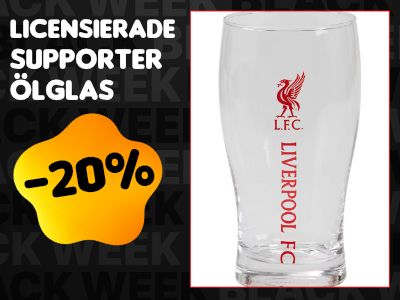 Licensierad Supporterölglas