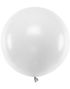 Hvit Pastellfarget Rund JUMBO Ballong 60 cm