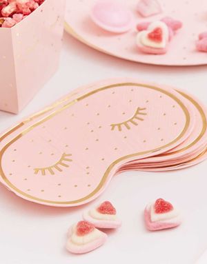 16 stk 16x10 cm Øyemaskeformede Servietter - Pamper Party