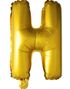 JUMBO Guldfärgade Bokstavsballonger A-Z - 102 cm