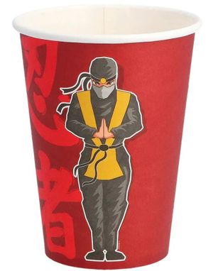 8 stk Pappkrus 210 ml - Ninjafest
