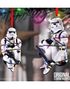 Hengende Stormtrooper Innpakket i Julelys Dekorasjon med Tråd 9 cm