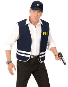 FBI Maskeradset med Väst och Keps