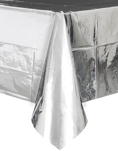 Silverfärgad Folieduk 137x274 cm