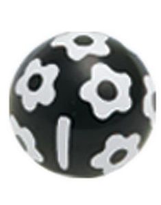Blomsteräng - Svart Akrylkula