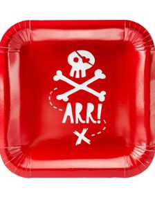 Papptallerkener 20 cm Sjørøver - Pirates Party