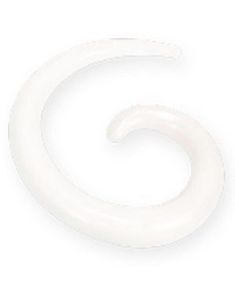 Curl Akryl - Krämvit Öronpiercing