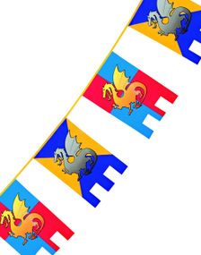 6 Meter Krigar Banner - Riddare och Drakar