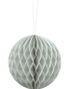 Ljusgrå Honeycomb Boll VÄLJ STORLEK 10-40 cm