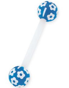Sweet Flowers Blue - Tungpiercing
