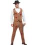 Komplett Clyde Zombie Gangster Kostyme med Hatt 