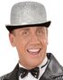 Silverfärgad Bowlerhatt med Satängband