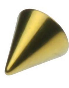 Guldfärgad Spike Titankula - 4 mm