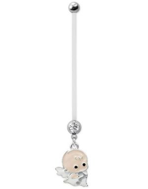 Navelpiercing För Gravida med Babyängel