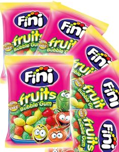 12 St Fini Fruits Bubblegum - Fruktformad Tuggummi - Hel Låda 900 Gram