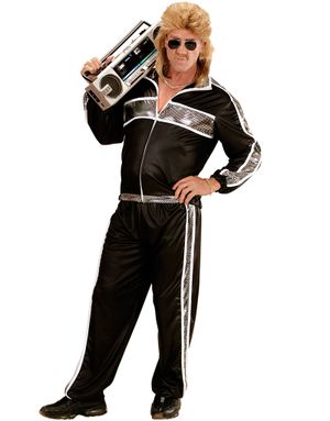 Svart Grilldress med Silverfärgade Partier - Herrkostym