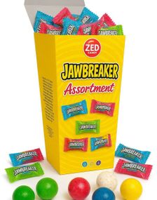 1810166400_5Zed Candy Assorterade Jawbreakers - Presentask med Olika Jawbreakers med Tuggummikärna 198 gram
