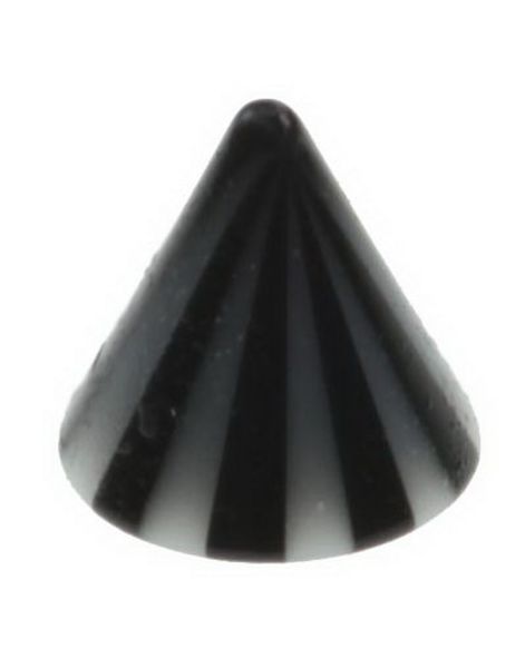 Stripete Spike Black - 3 mm Akrylkula till 1,2 mm stång