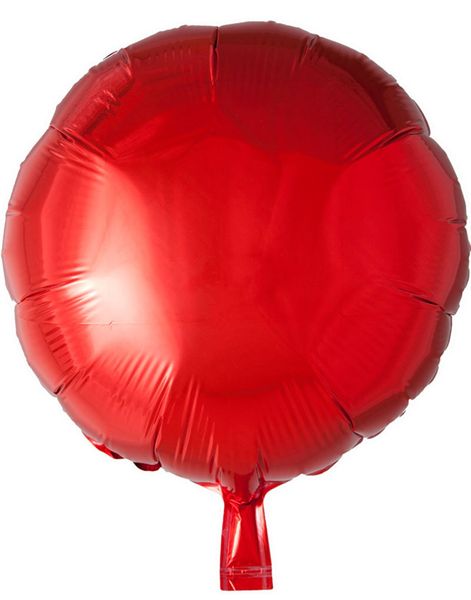 Rund Röd Folieballong 46 cm