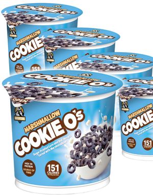 8 st Inventure Marshmallow Cookie O's - Frukostflingor i Kopp - Hela Låda 320 gram