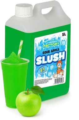 Sour Apple Slush-Konsentrat - 40 Liter Färdig Slush - Crazy Factory