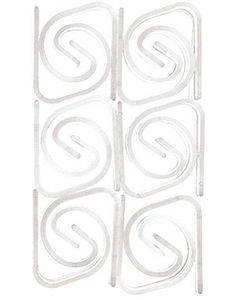 24 stk Genomskinliga Bordclips