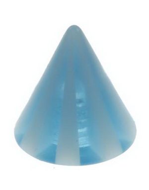Stripete Spike Blue - 3 mm Akrylkula till 1,2 mm stång