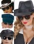 Svarta Blues Brothers Matta Wayfarerglasögon 