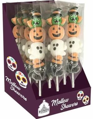 12 Bonds Halloween Marshmallow Pops - Hel Box 540 gram