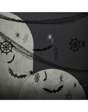 Girlander med Flaggermus Edderkopp og Spindelvev - Night Fright