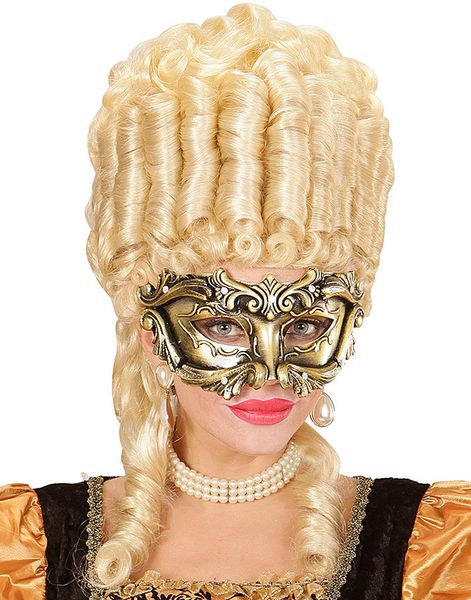 Bronsfärgad Barock Ögonmask