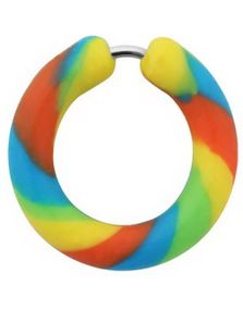 Silikon Multi Color Circle - Fejkpiercing
