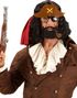 Piratglasögon med Hatt, Skägg och Pipa