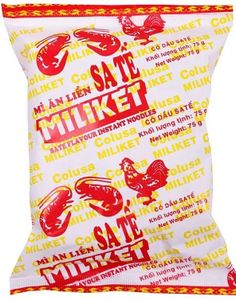 Miliket Instant Noodles med Sataysmak 65 gram (Vietnam)