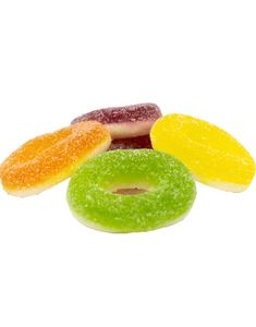 1 kg Damla Sour Rings - Surfruktsmakande Vingummiringar