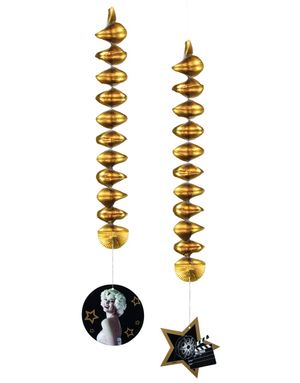2 stk Hängande Dekorationer 60 cm - Hollywood Fame