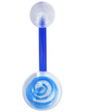 Hypnotize The World Blå Navelpiercing