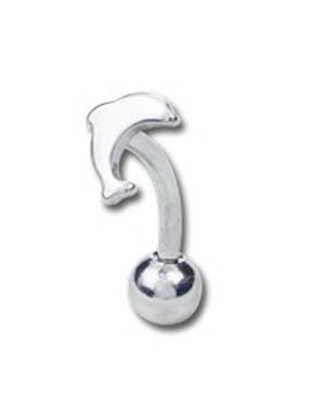 Jumping Delfin - 1.2 x 8 mm Ögonbrynspiercing