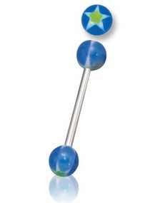Blue with Star - Tungpiercing