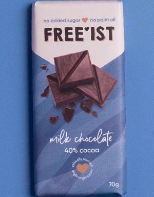 Free'ist Mjölkchoklad 70 gram - Utan Tillsatt Socker
