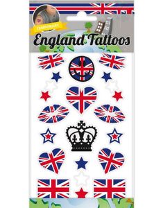Midlertidige Tatoveringer med Britisk Supporter Tema