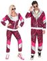 80-talls UV Glow Grilldress med Rosa Tigermotiv til Voksen - 2XL